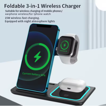 3 in 1 Wireless Charger Station
